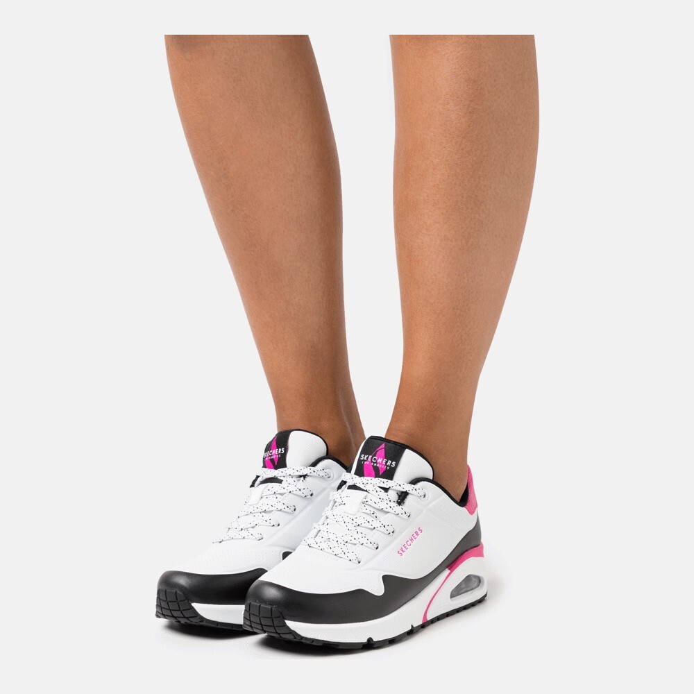 

Кроссовки Skechers Sport Uno, white/black/pink, Белый