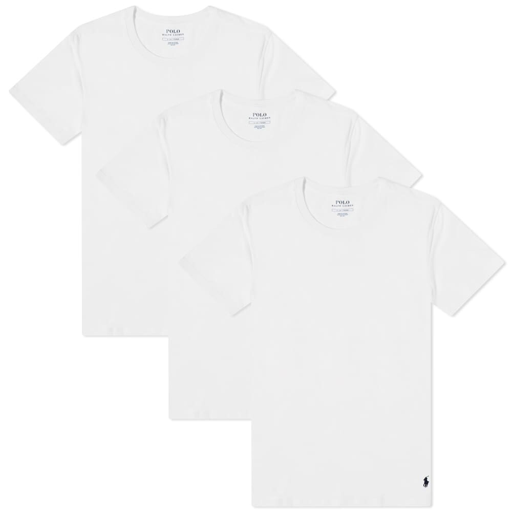 

Футболка Polo Ralph Lauren Crew Base Layer Tee - 3 Pack, Белый