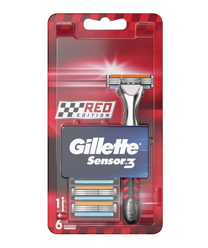 

Gillette Sensor 3 Red бритва для мужчин, 1 шт.