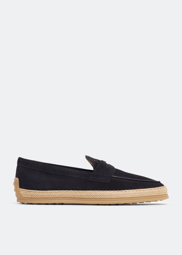 Лоферы TOD'S Suede slip-on loafers, синий лоферы tod s suede loafers синий