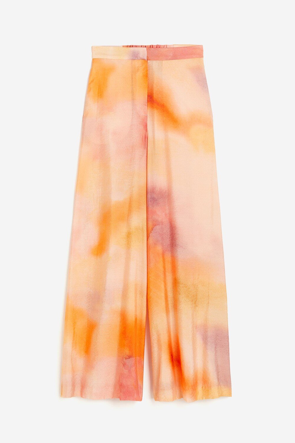 

Брюки H&M Wide-leg, персиковый/розовый