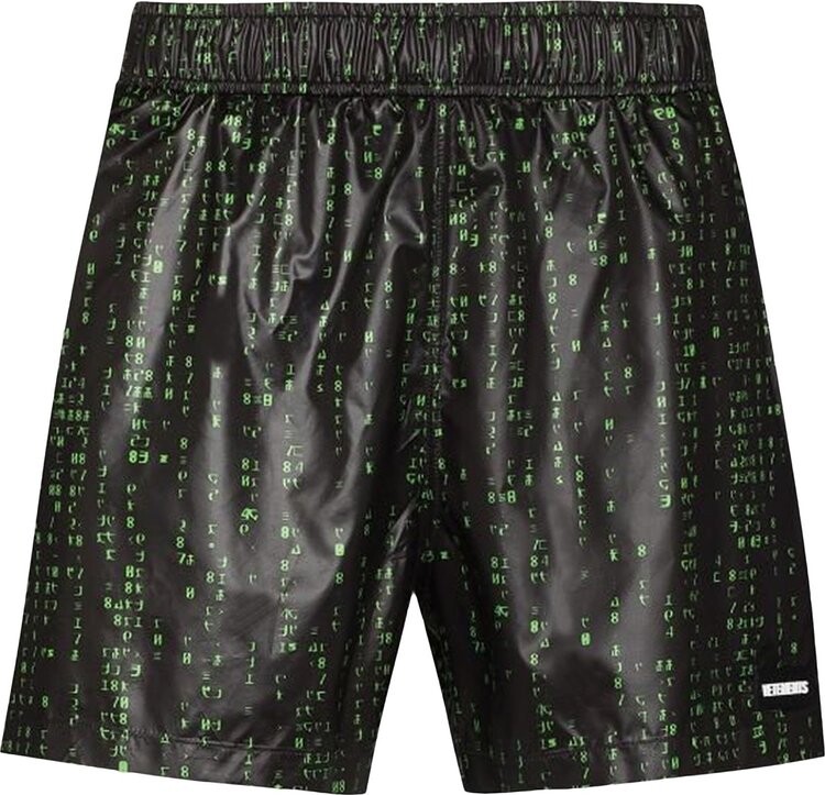 

Шорты Vetements Swim Shorts 'Green Code Print', зеленый