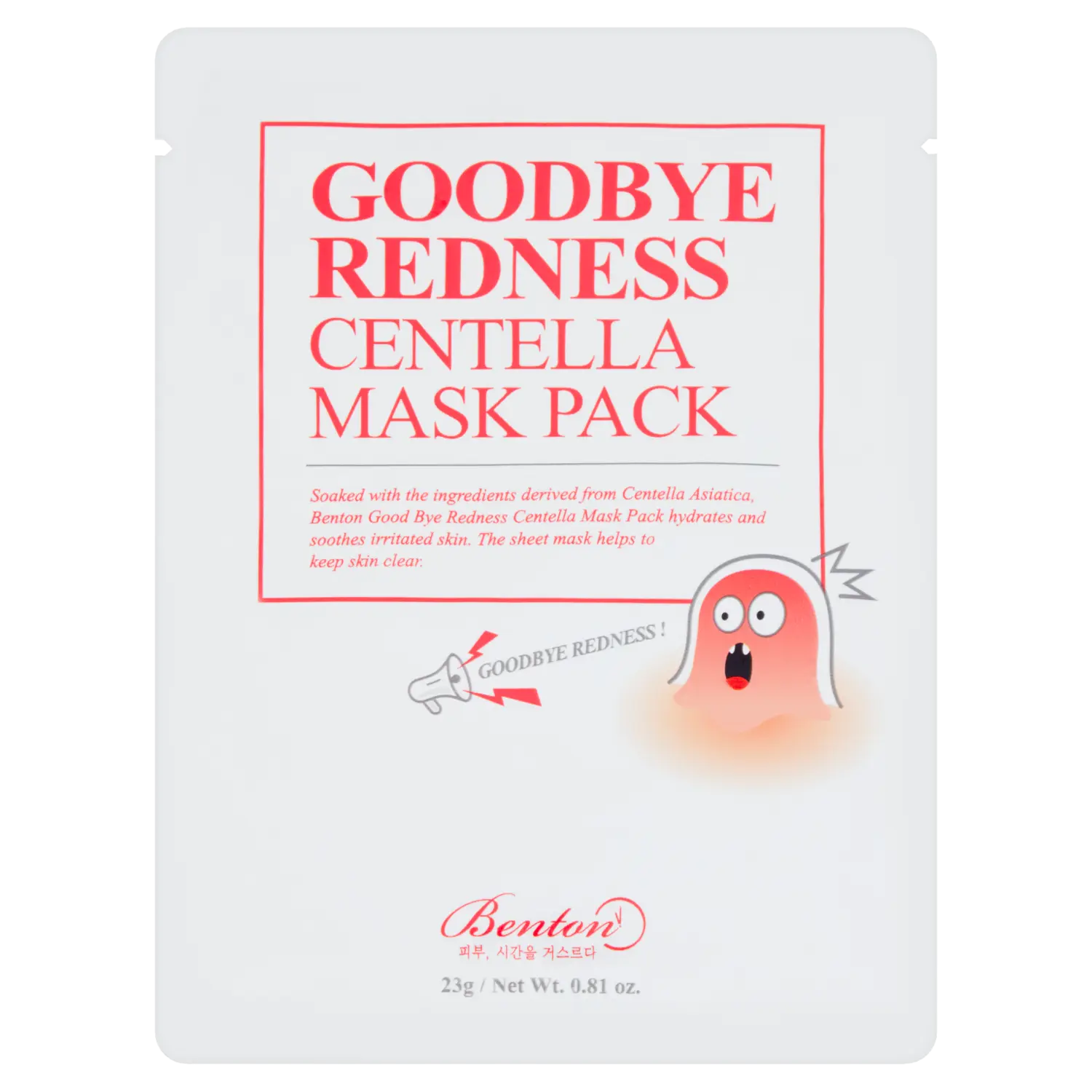 

Benton Goodbye Redness успокаивающая маска для лица, 23 г