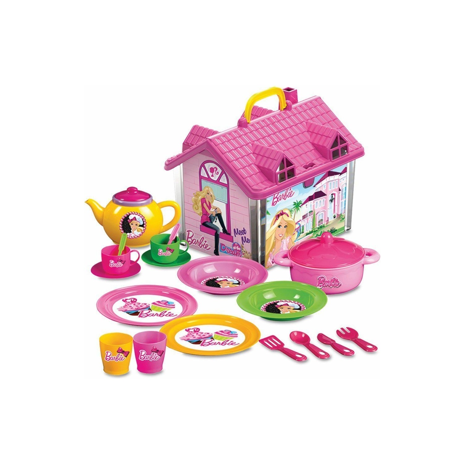 Игровой набор Barbie чайный сервиз mbe9008 мой милый дом