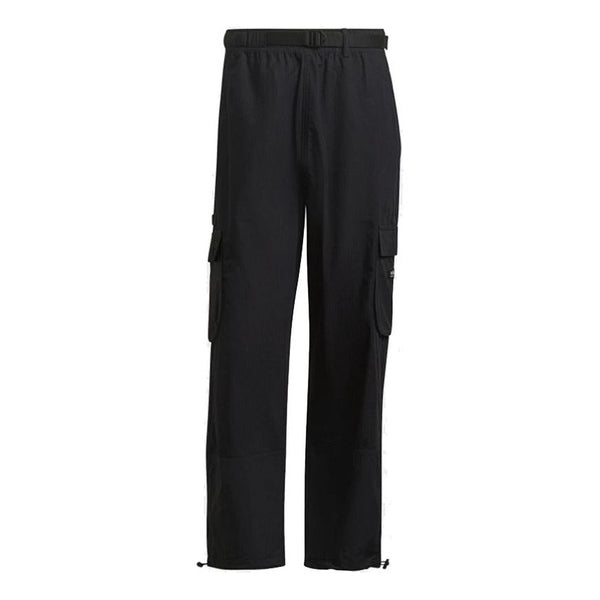 Повседневные брюки Adidas originals Cargo Pant Side Pocket Splicing Drawstring Bundle Feet Sports, Черный брюки amomento drawstring pocket pants размер xs бежевый