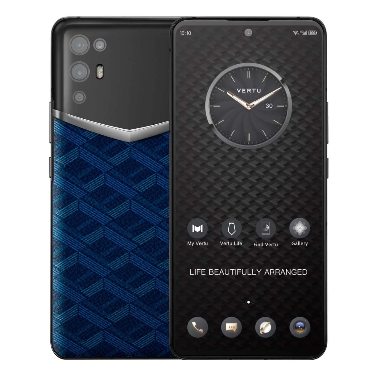 

Смартфон Vertu iVERTU 5G Canvas Leather, 12Гб/512Гб, черный/синий