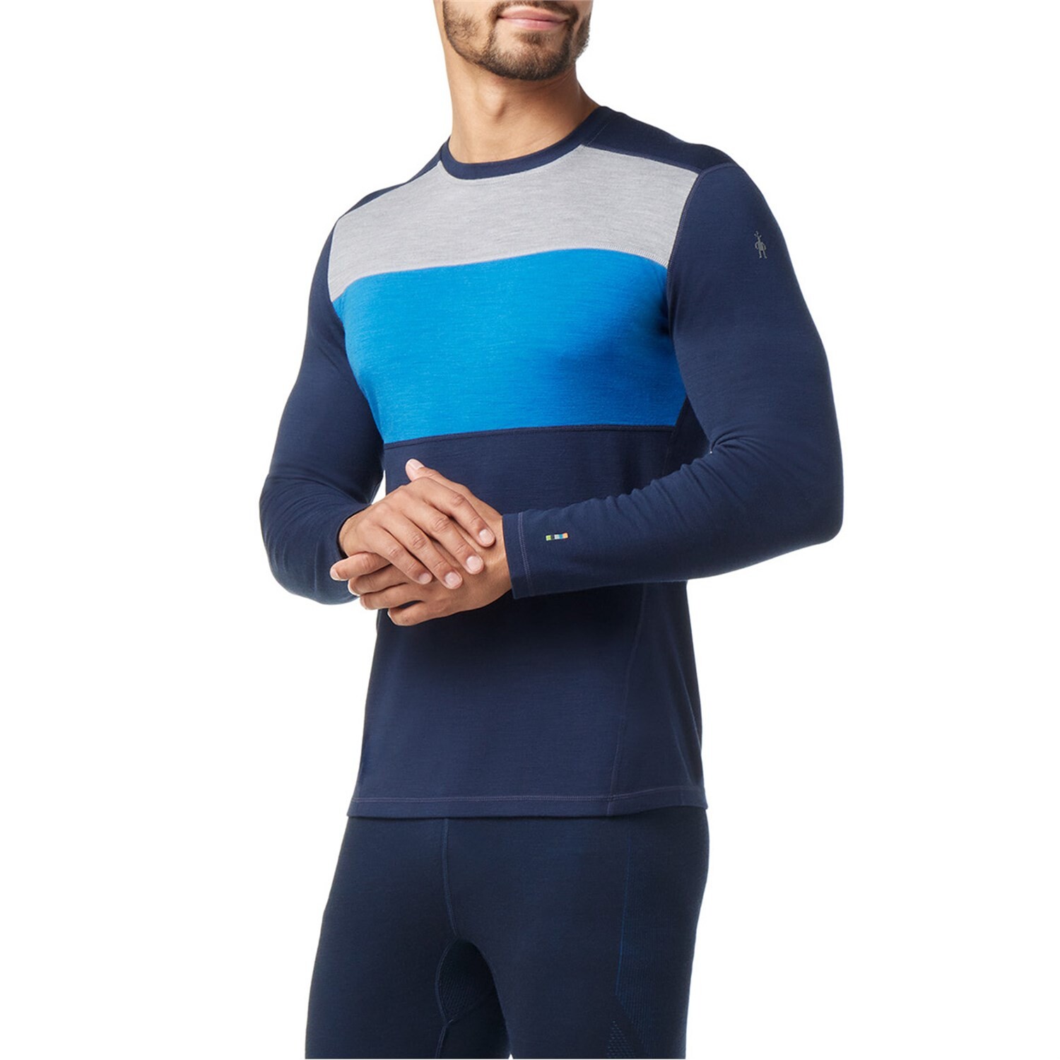 

Термобелье классическое Smartwool Merino Base Layer с круглым вырезом, синий
