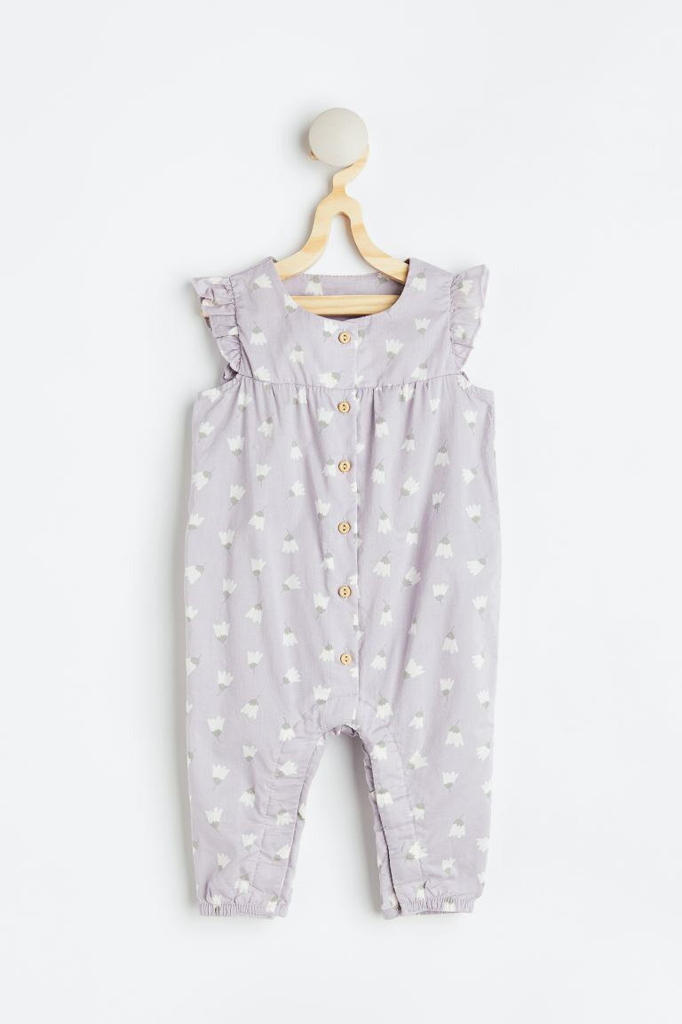 

Хлопковый комбинезон H&M, фиолетовый