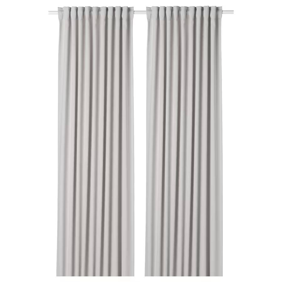 Шторы Ikea Majgull 145X250 2 шт, серый шторы с прихватом ikea lenda 2 шт серый