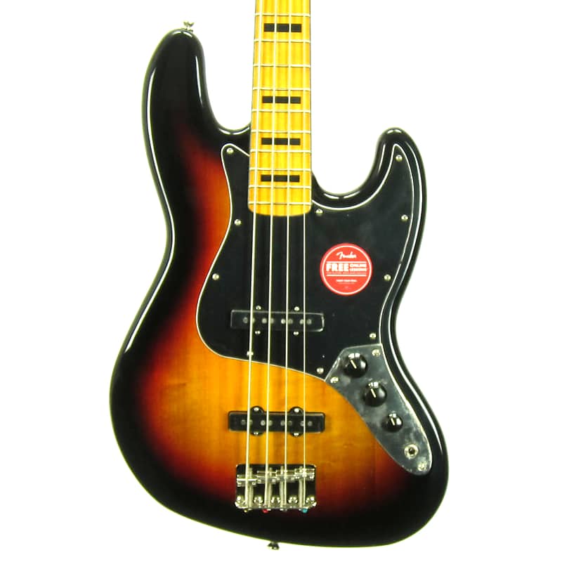 Гитара Squier Classic Vibe '70s Jazz Bass, кленовый гриф - фото