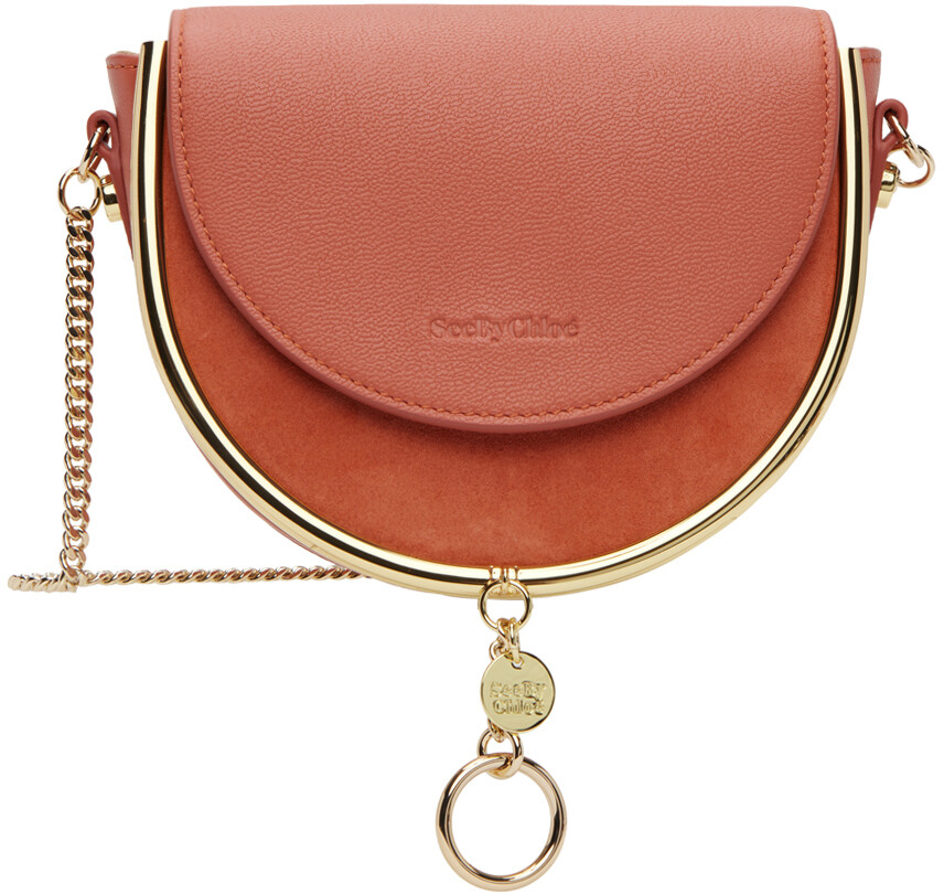 

Розовая вечерняя сумка Mara See by Chloé