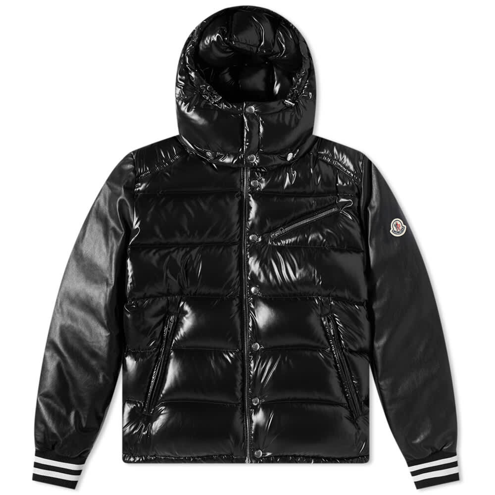 

Полосатый пуховик в рубчик Vercors Moncler, Серый