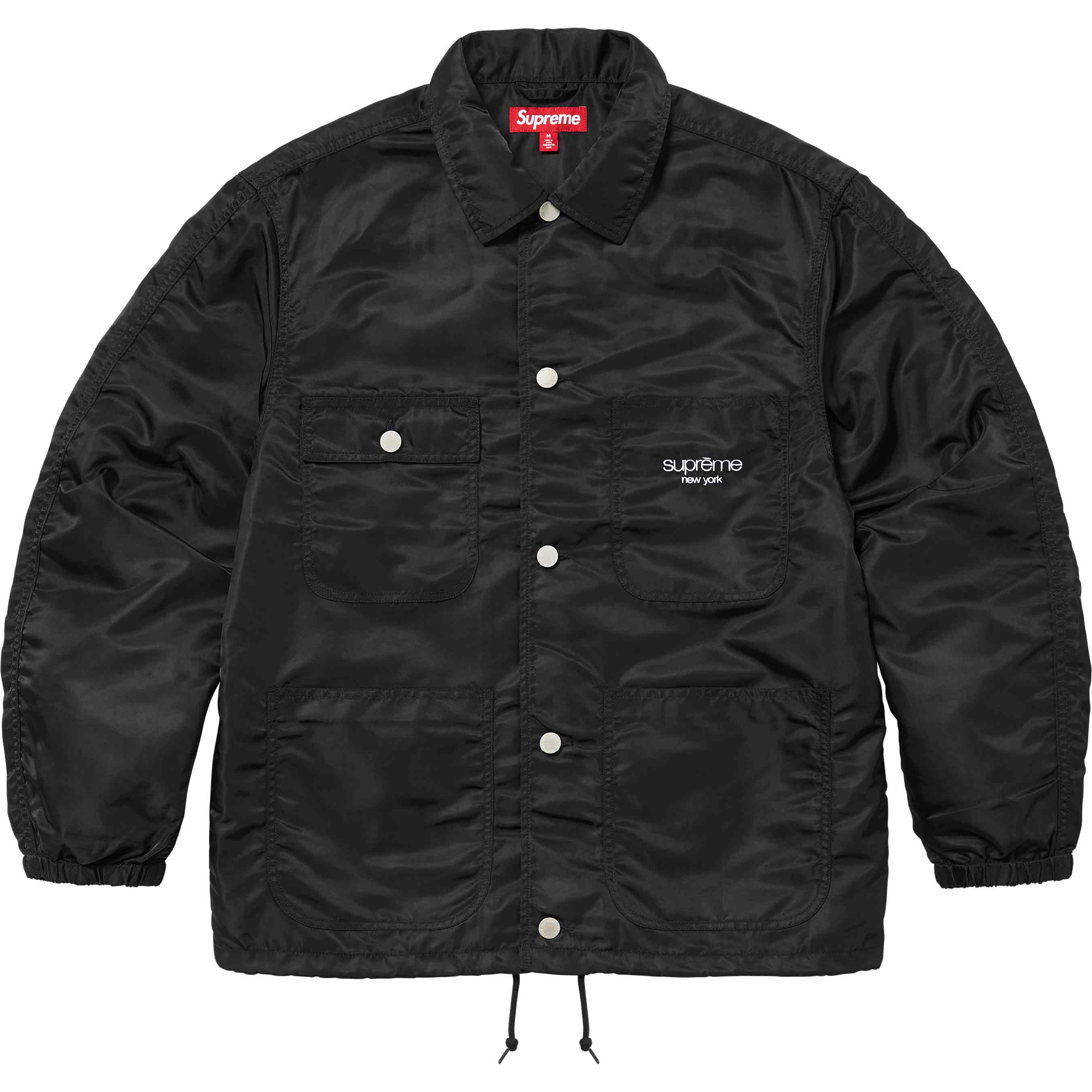 Пальто Supreme Nylon Chore, черный пальто qiongyu повседневное 46 размер