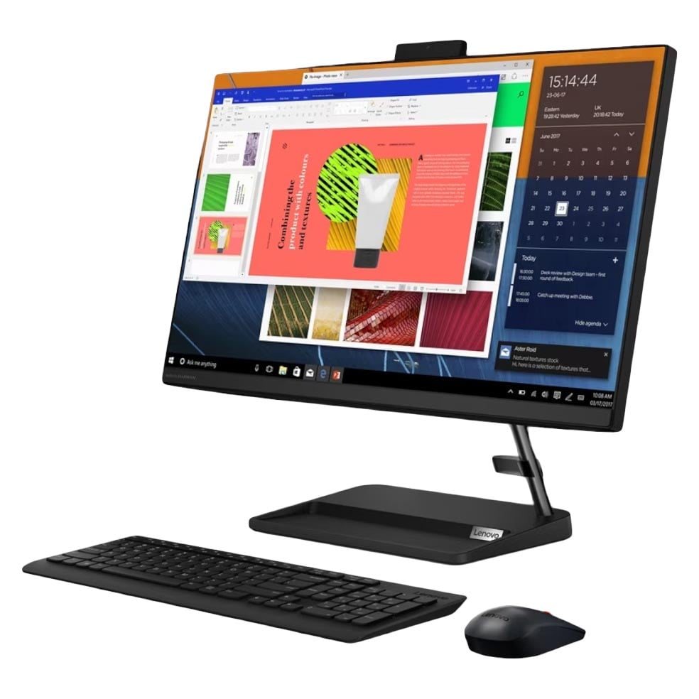 Моноблок Lenovo IdeaCentre AIO 3 24ITL6, 23.8″, 8Гб/1Тб, i5-1135G7, Geforce MX450, черный, английская/арабская клавиатур - фото