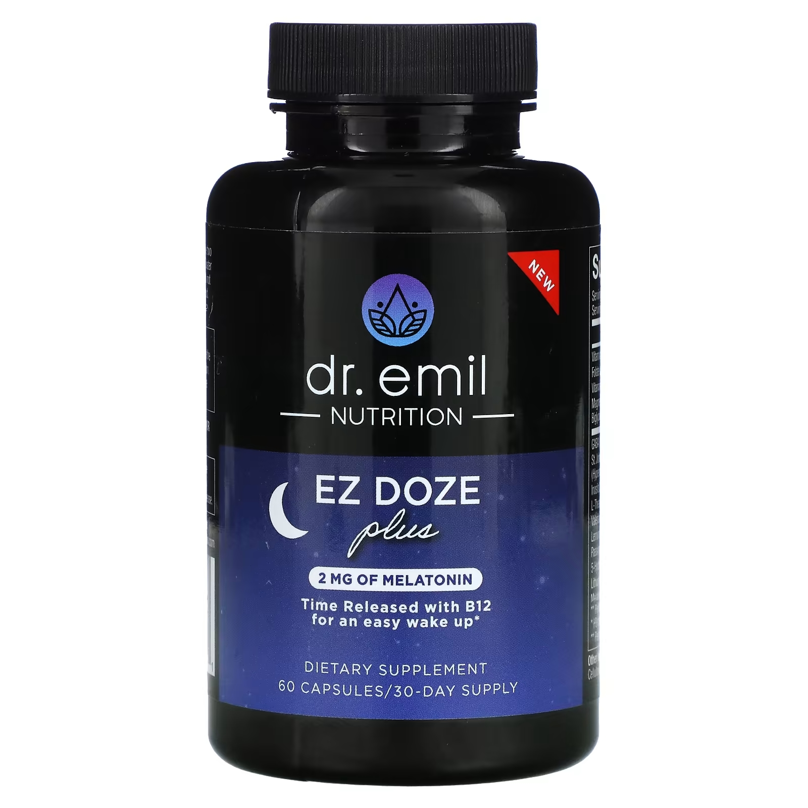 dr emil nutrition 5 htp plus 200 мг 60 капсул Dr Emil Nutrition EZ DOZE Plus Melatonin, 60 капсул