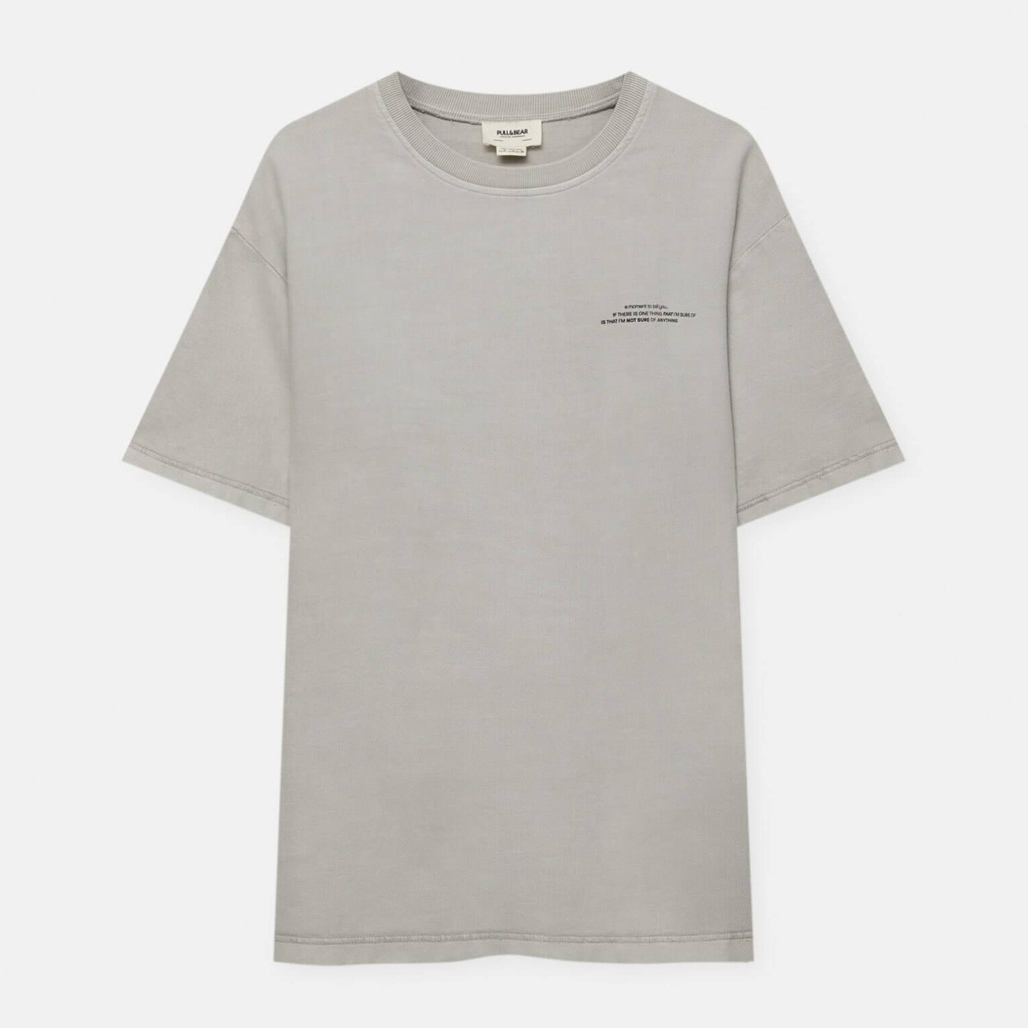 

Футболка Pull&Bear Short Sleeve, серый