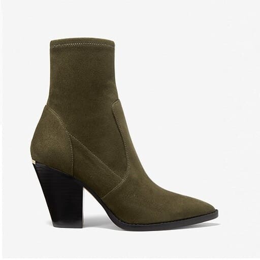 

Ботинки MICHAEL Michael Kors Dover Faux Suede Ankle, оливковый, Зеленый