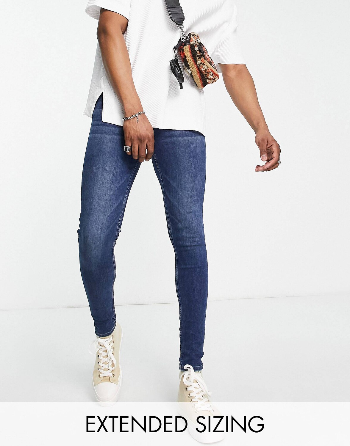 

Темно-синие джинсы ASOS DESIGN Power Stretch