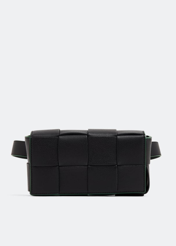 Ремень BOTTEGA VENETA Mini Cassette belt bag, черный