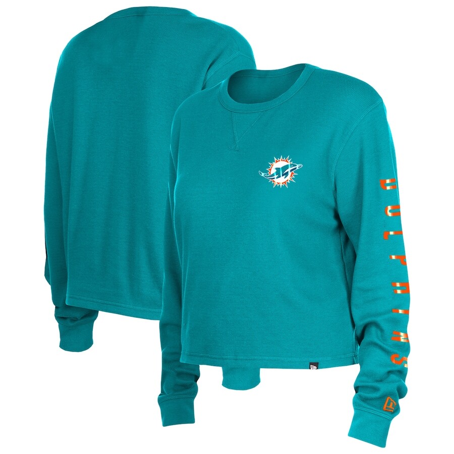 

Футболка с длинным рукавом New Era Miami Dolphins, аква