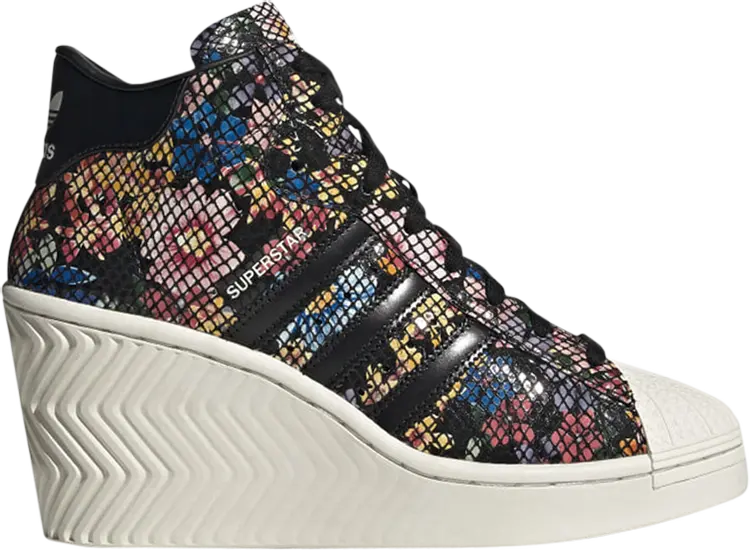 

Кроссовки Adidas Wmns Superstar Ellure 'Floral Snakeskin Print', черный
