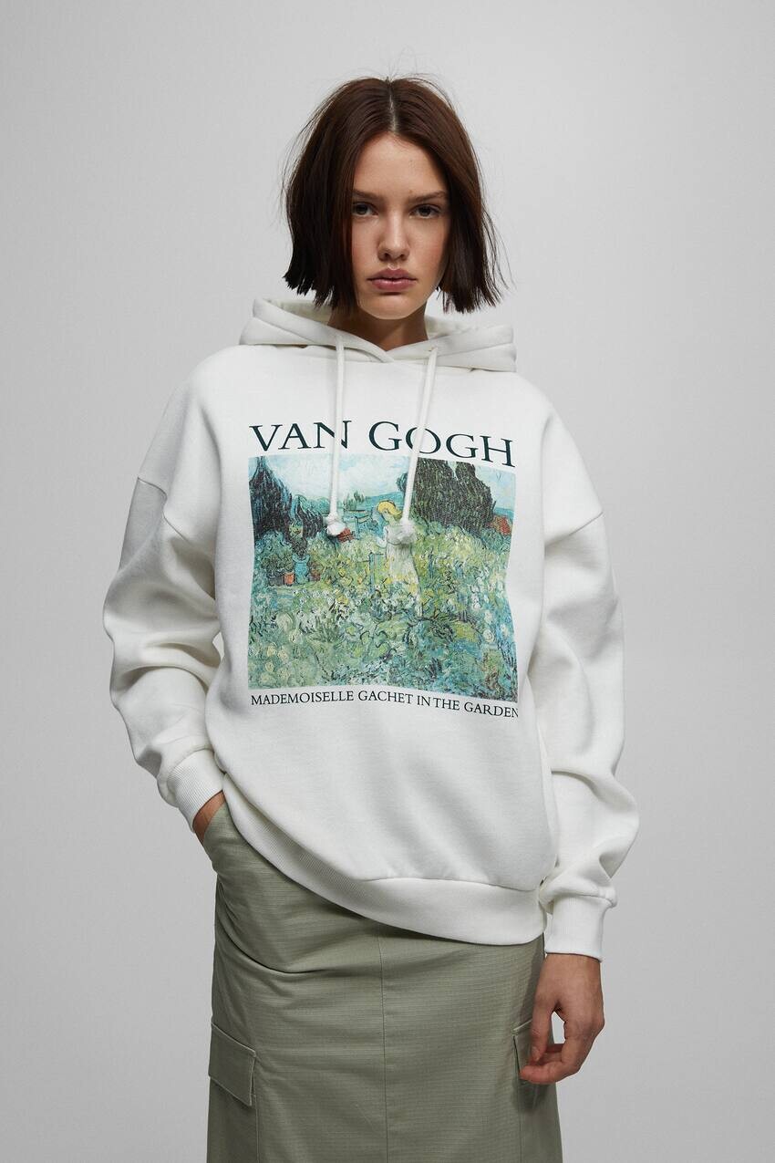 

Толстовка с изображением Ван Гога Pull&Bear
