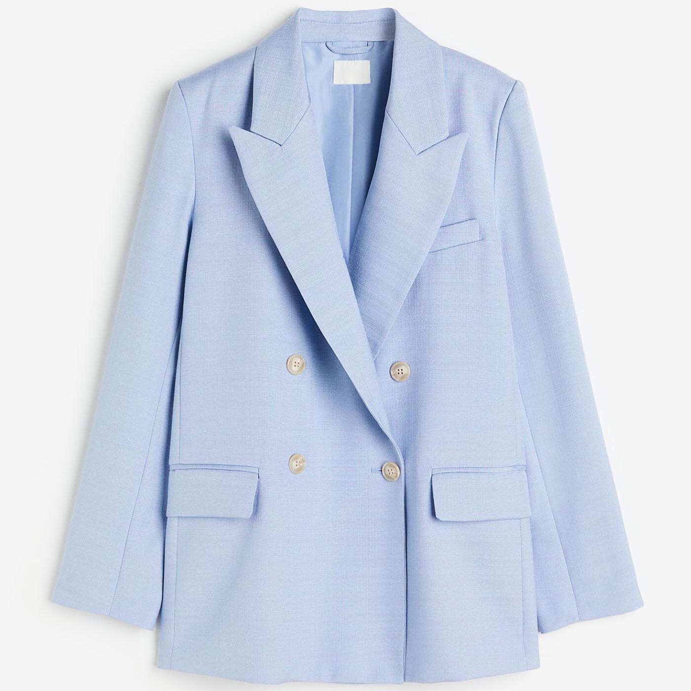 

Блейзер H&M Double-breasted, голубой