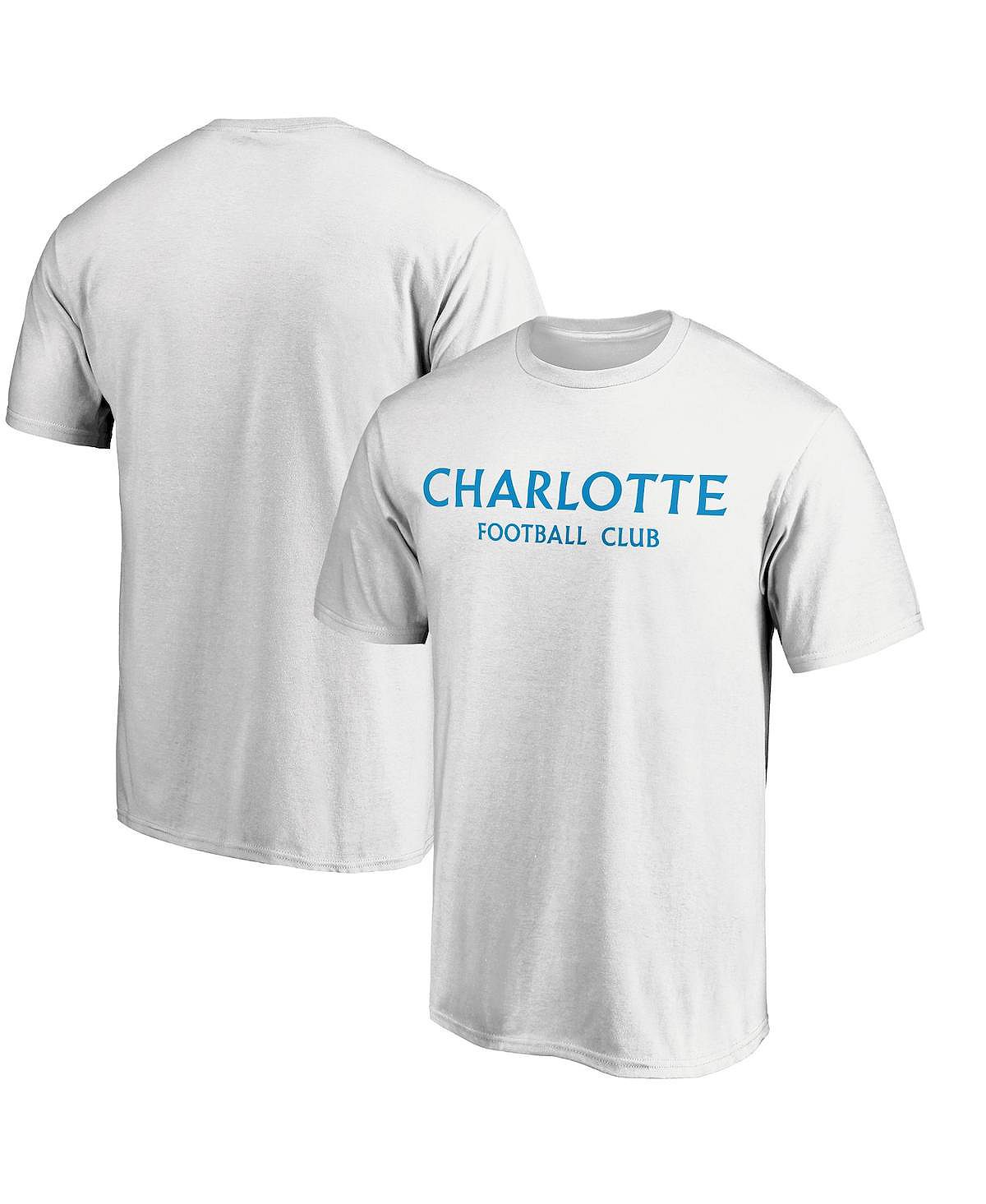 

Мужская футболка белого цвета с фирменной надписью charlotte fc Fanatics, белый