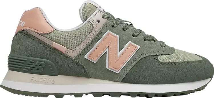 

Кроссовки New Balance Wmns 574 Wide 'Black Spruce Silver Pine', зеленый