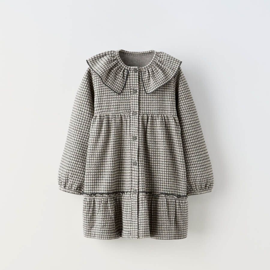 

Платье Zara Check, серый