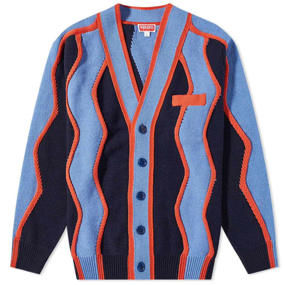 

Джемпер Kenzo PARIS Wavy Stripe Cardigan, Серый