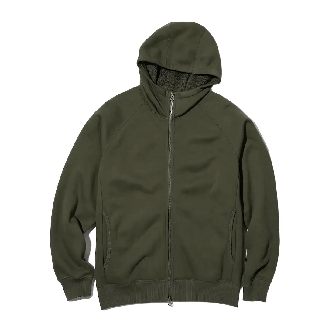 

Толстовка на молнии Uniqlo Heattech, оливковый