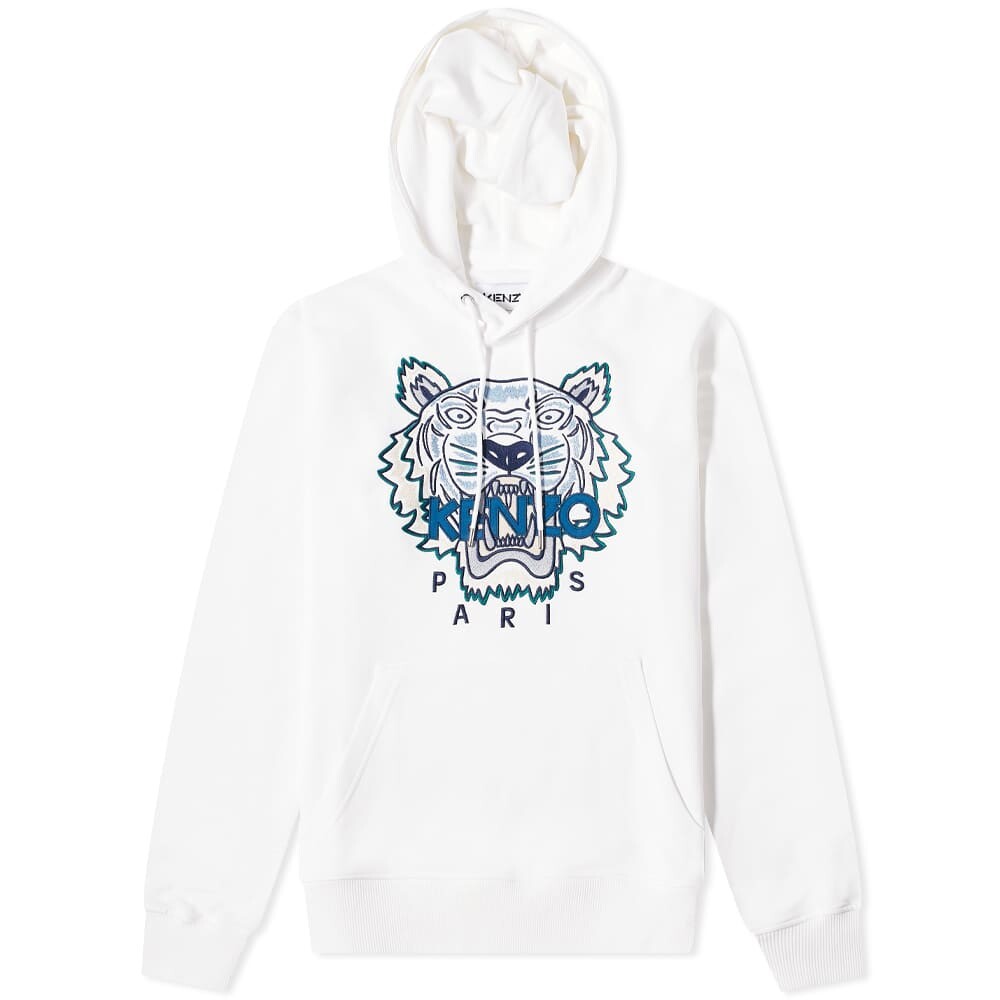 

Толстовка Kenzo Embroidered Tiger Popover Hoody, Белый