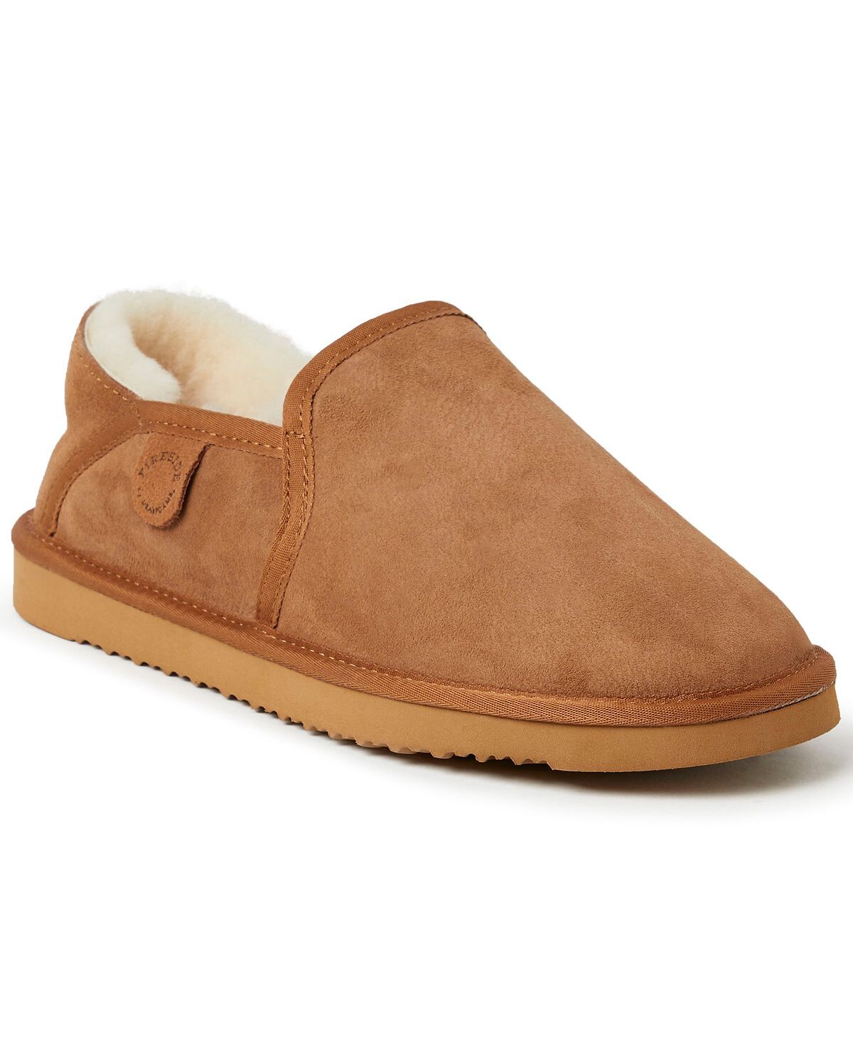 

Мужские тапочки с закрытой спинкой из натуральной овчины hobart fireside by dearfoam Dearfoams
