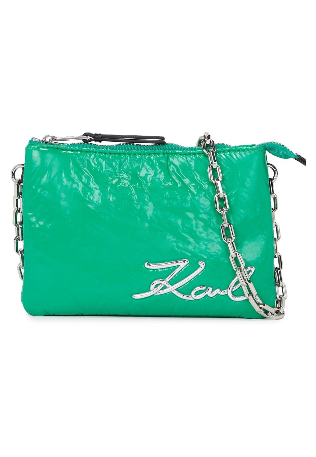 

Сумка через плечо SIGNATURE SOFT DOUBLE KARL LAGERFELD, базилик зеленый