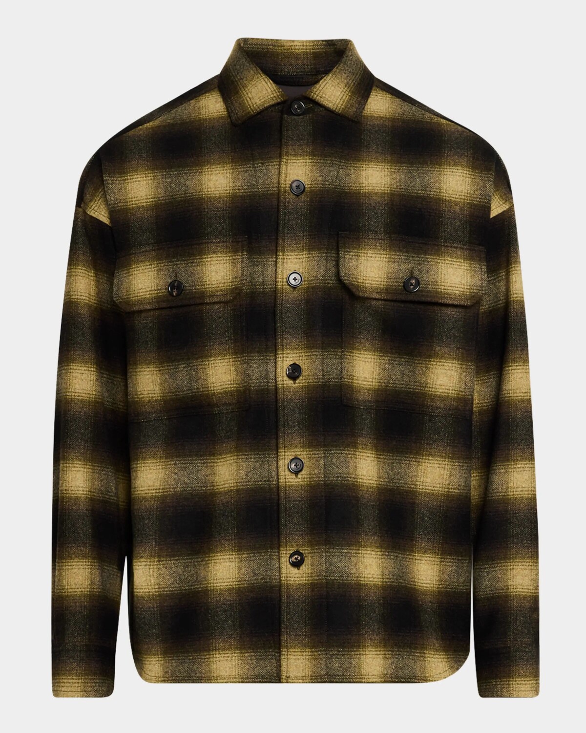 

Мужская кашемировая фланелевая куртка-рубашка Vincenzo Tartan Tartan Loro Piana, цвет Forest Fable