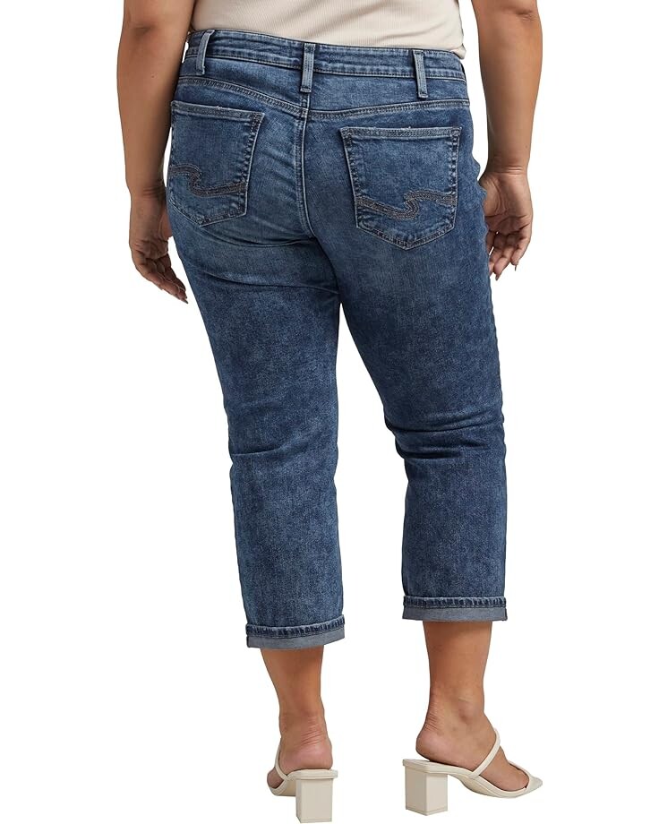 

Джинсы Silver Jeans Co. Plus Size Suki Mid-Rise Capris W43920EPX392, цвет Indigo