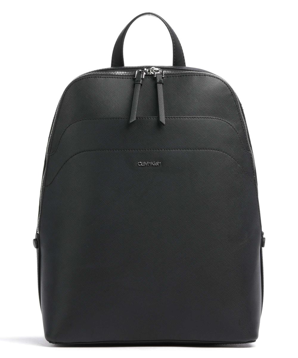 Деловой рюкзак из искусственной кожи Calvin Klein, черный рюкзак трансформер myra из искусственной кожи calvin klein черный