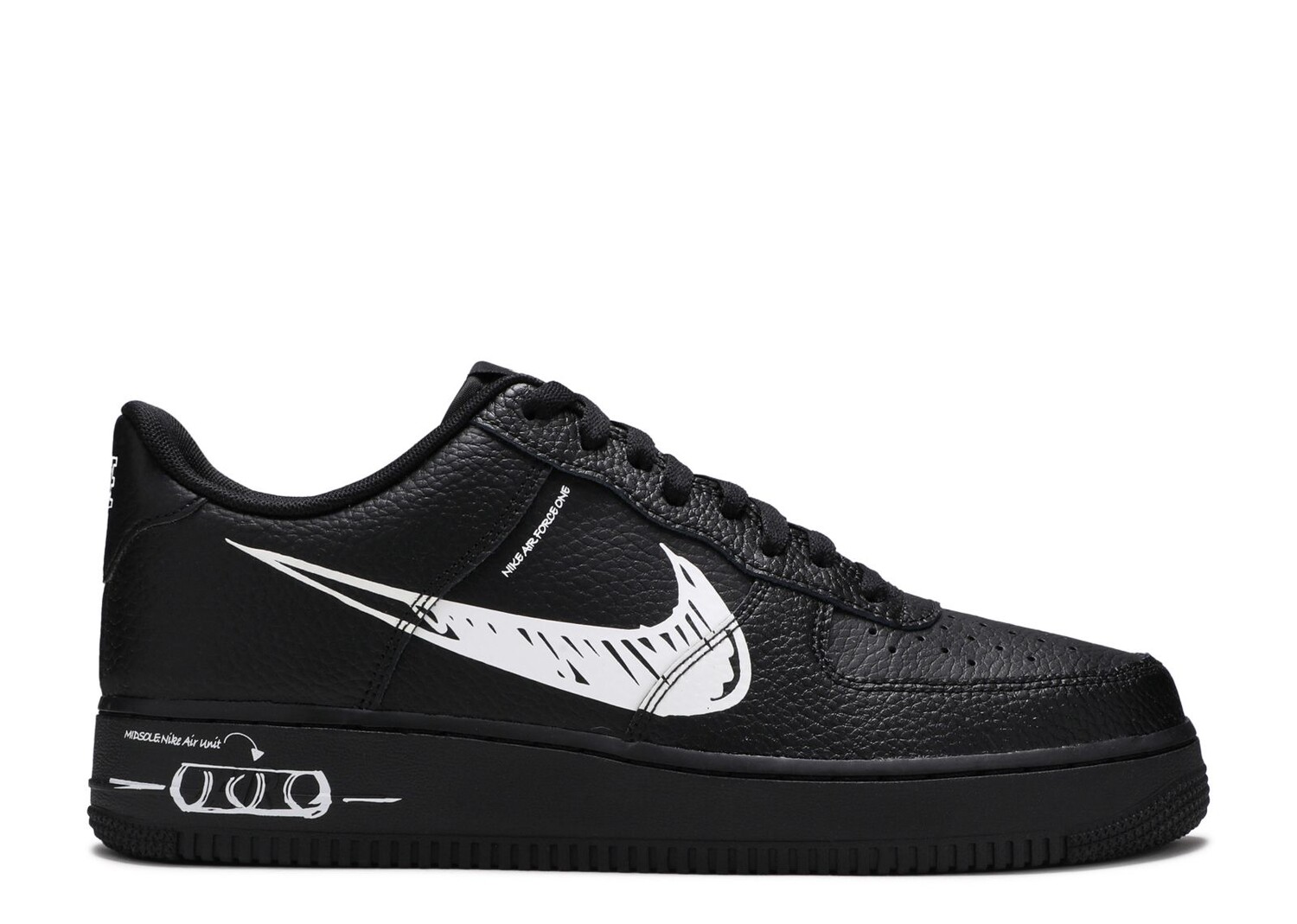 Кроссовки Nike Air Force 1 Low 'Sketch', черный force 71608 отвертка торкс f 71608 t8x145мм force 1 10