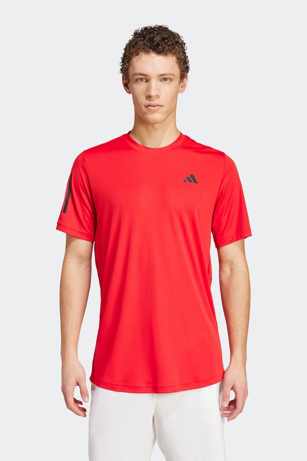 

Клубная теннисная футболка с тремя полосками Adidas, красный