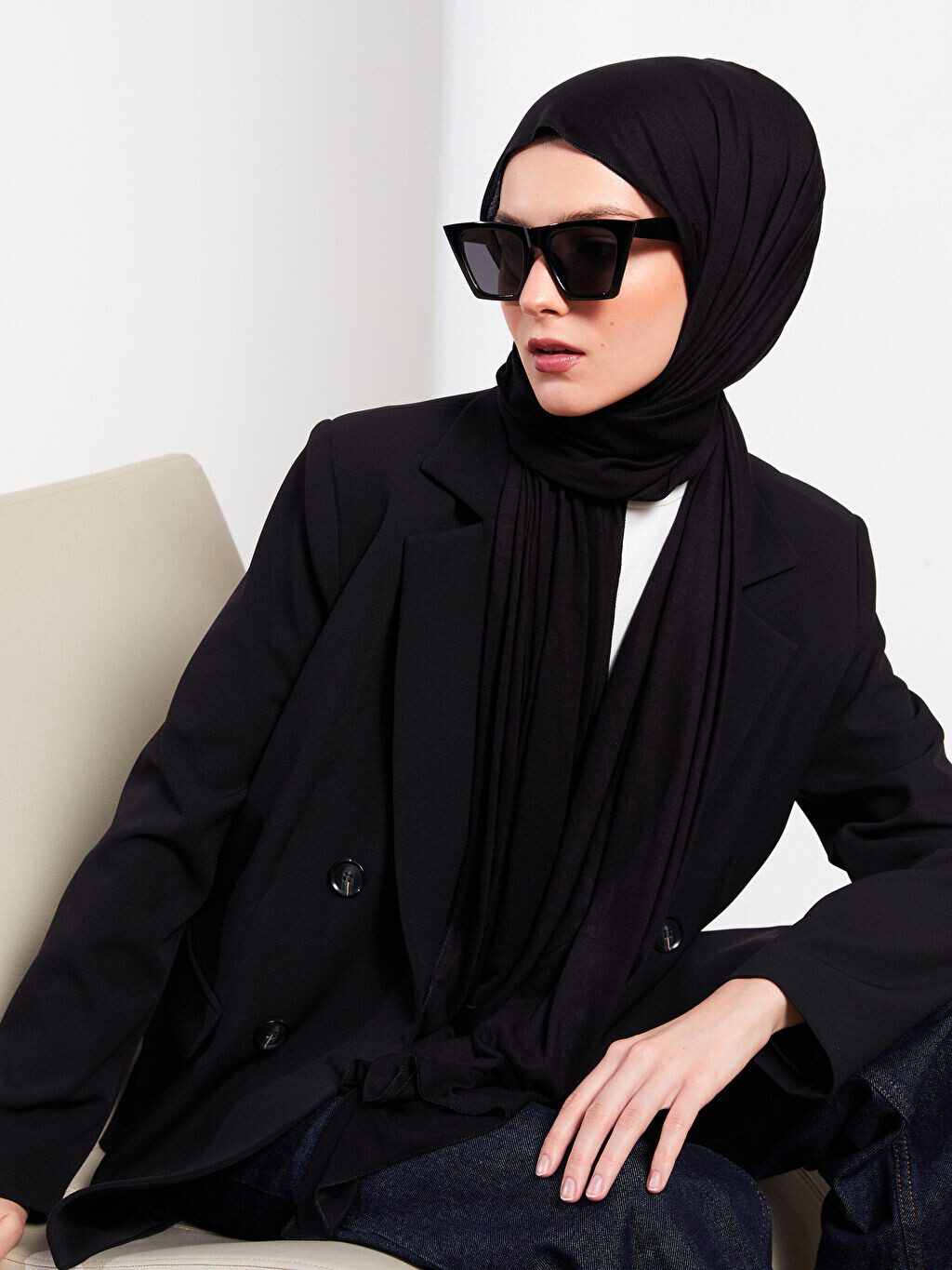 

Женская шаль из гладкой ткани LCW Accessories