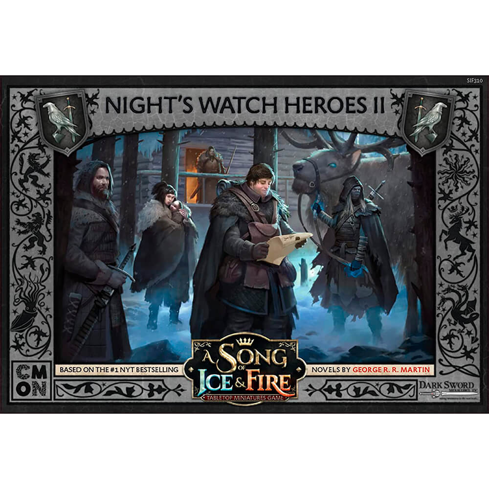 цена Дополнительный набор к CMON A Song of Ice and Fire Tabletop Miniatures Game, Night's Watch Heroes II