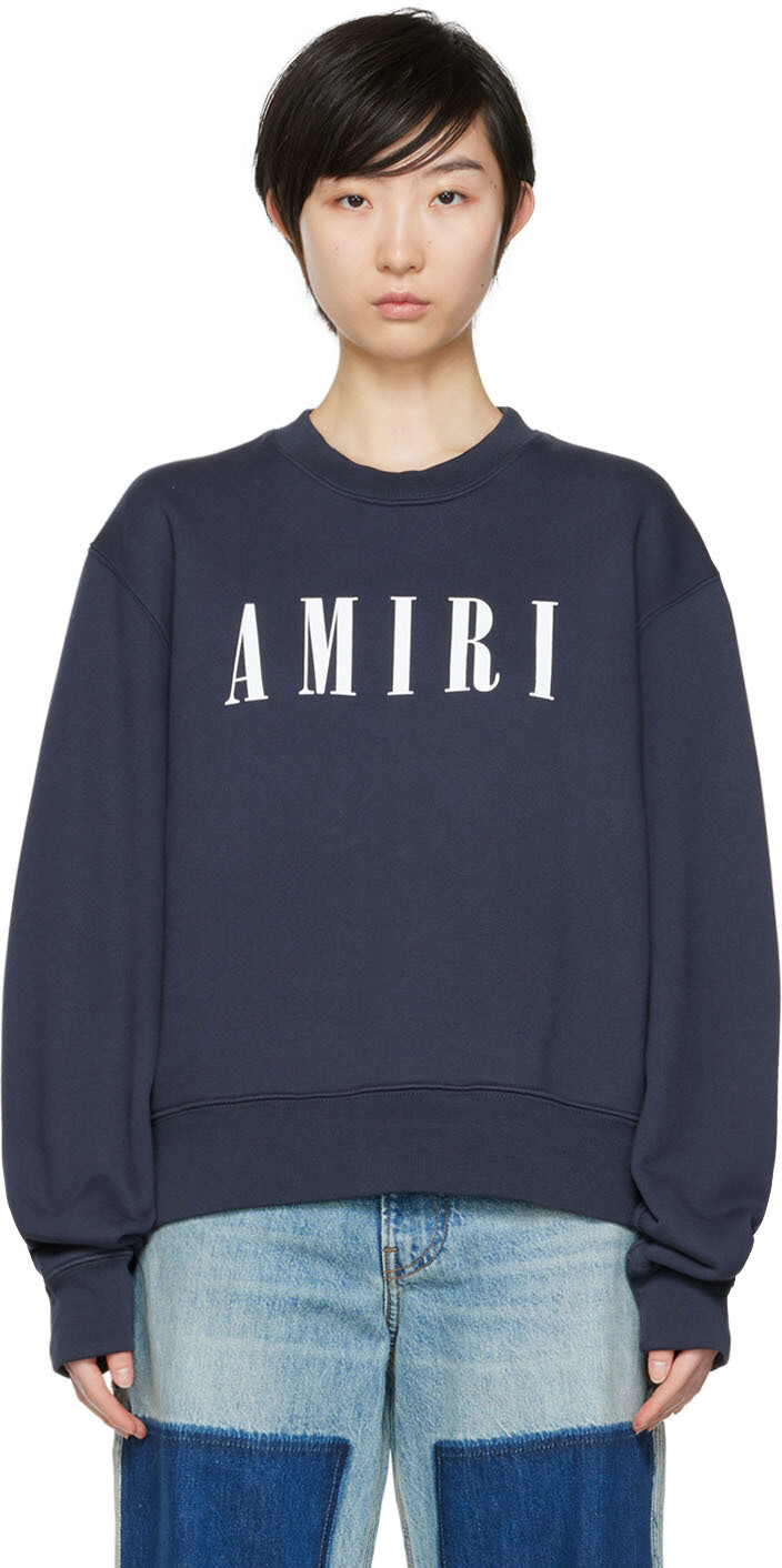 

Темно-синяя толстовка с логотипом Core AMIRI