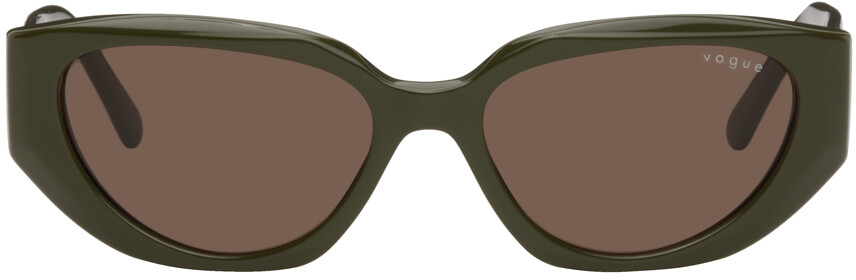 

Солнцезащитные очки цвета хаки Hailey Bieber Edition Vogue Eyewear
