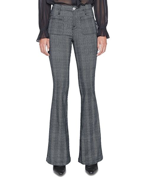 

Джинсы Le Bardot Flare с высокой посадкой в цвете Noir Multi FRAME, цвет Multi