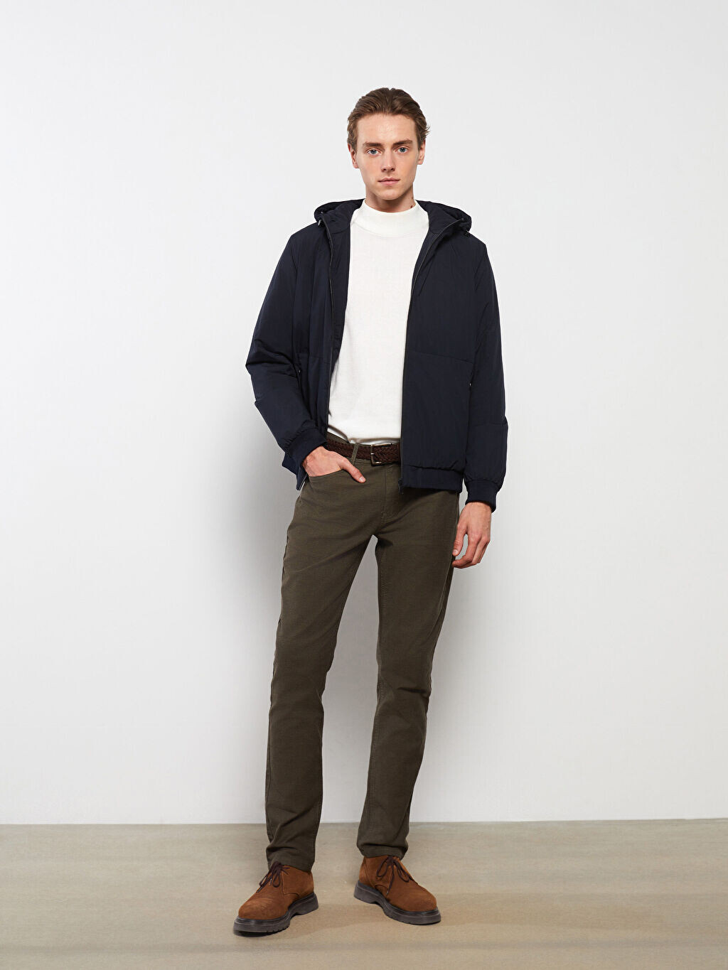 

Мужские брюки Slim Fit LCWAIKIKI Classic, Серый