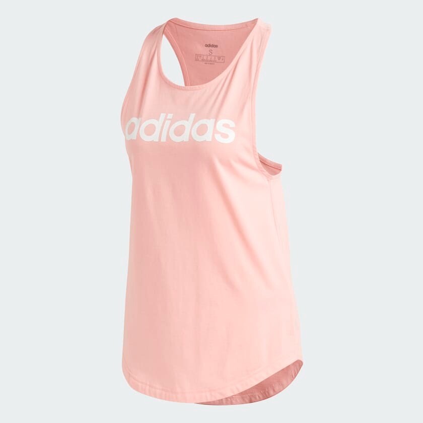 

Топ Adidas Lifestyle Essentials Linear Tank, розовый/белый