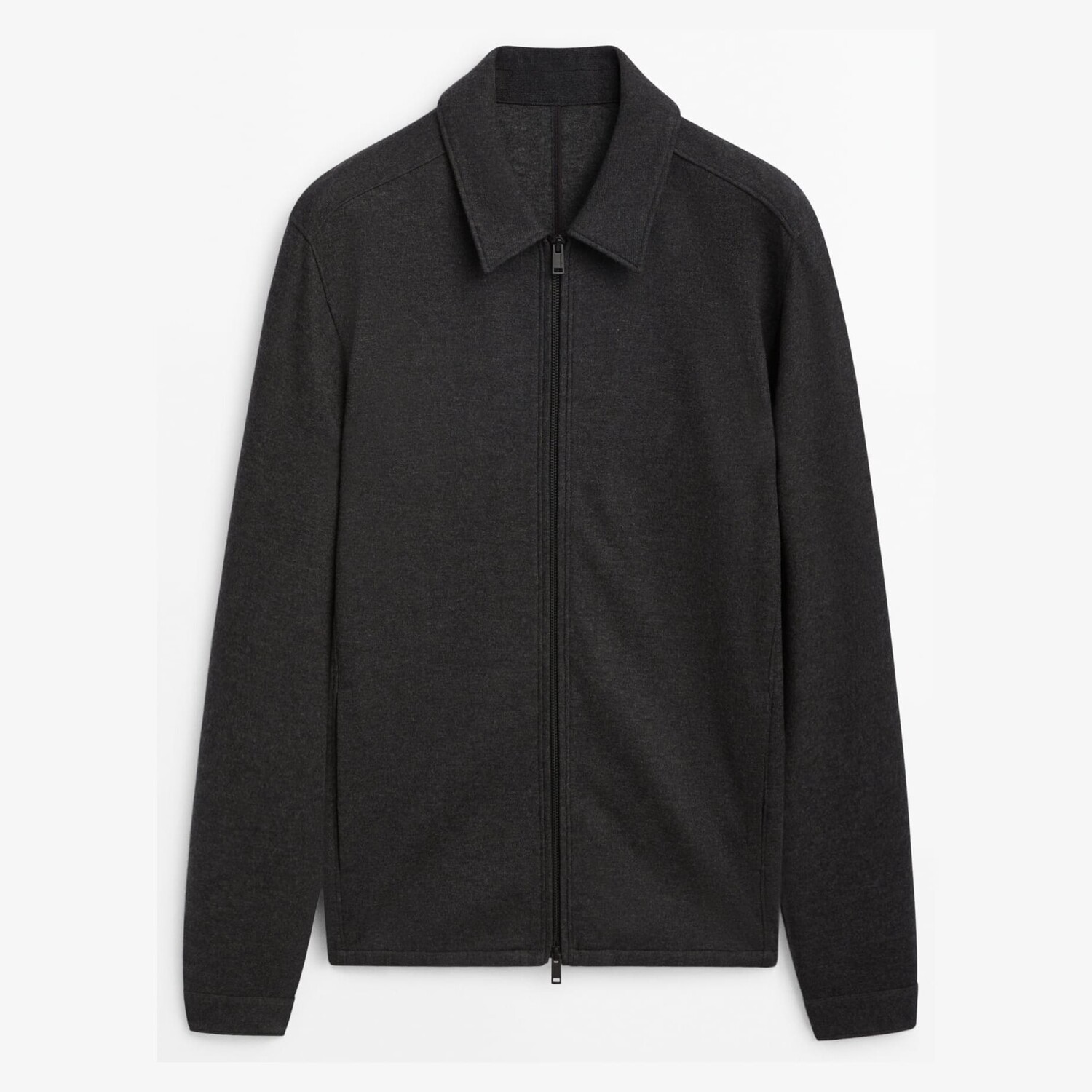 

Куртка Massimo Dutti With Central Zip, антрацитово-серый