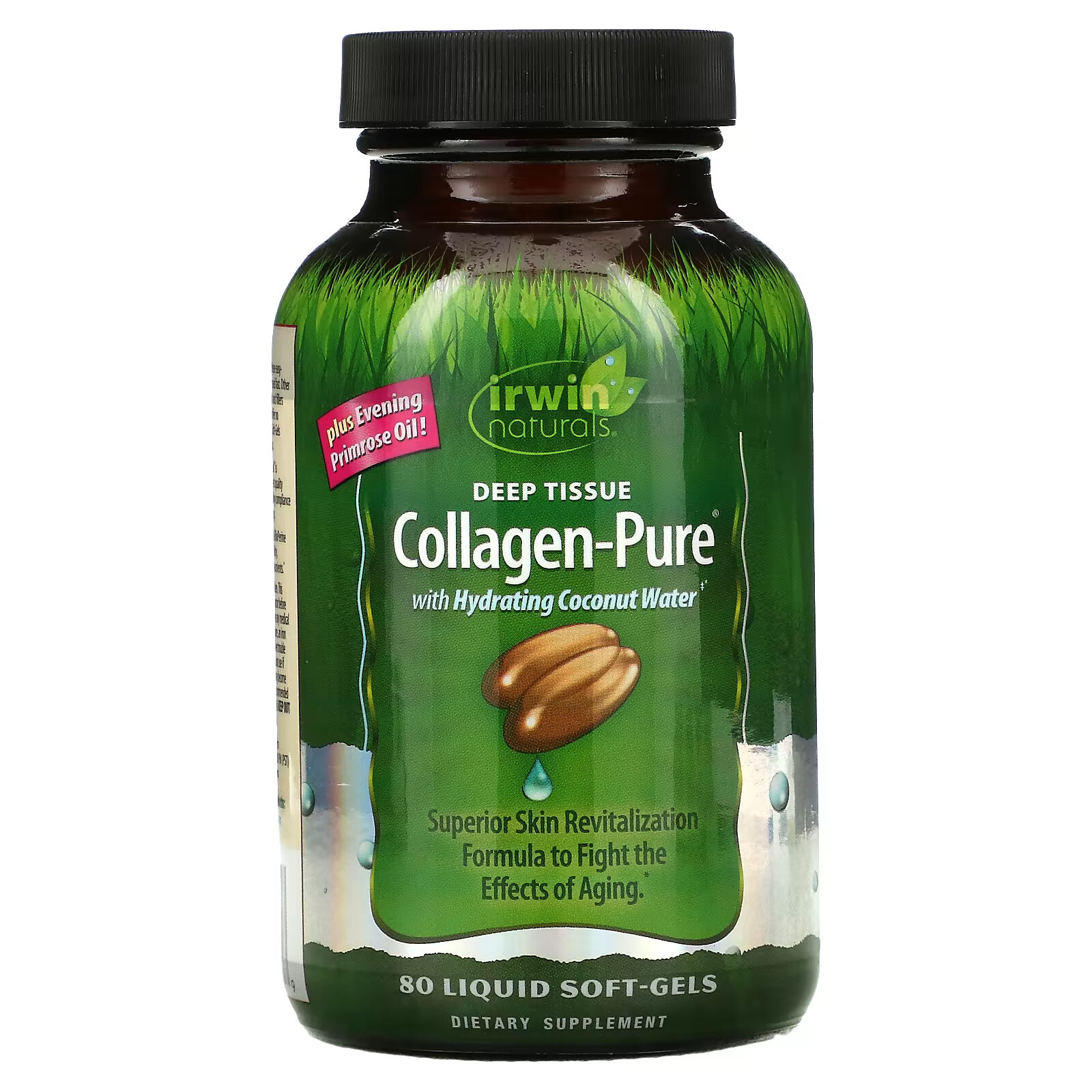 Irwin Naturals, Collagen-Pure, Deep Tissue, 80 гелевых капсул irwin naturals collagen pure deep tissue 80 гелевых капсул