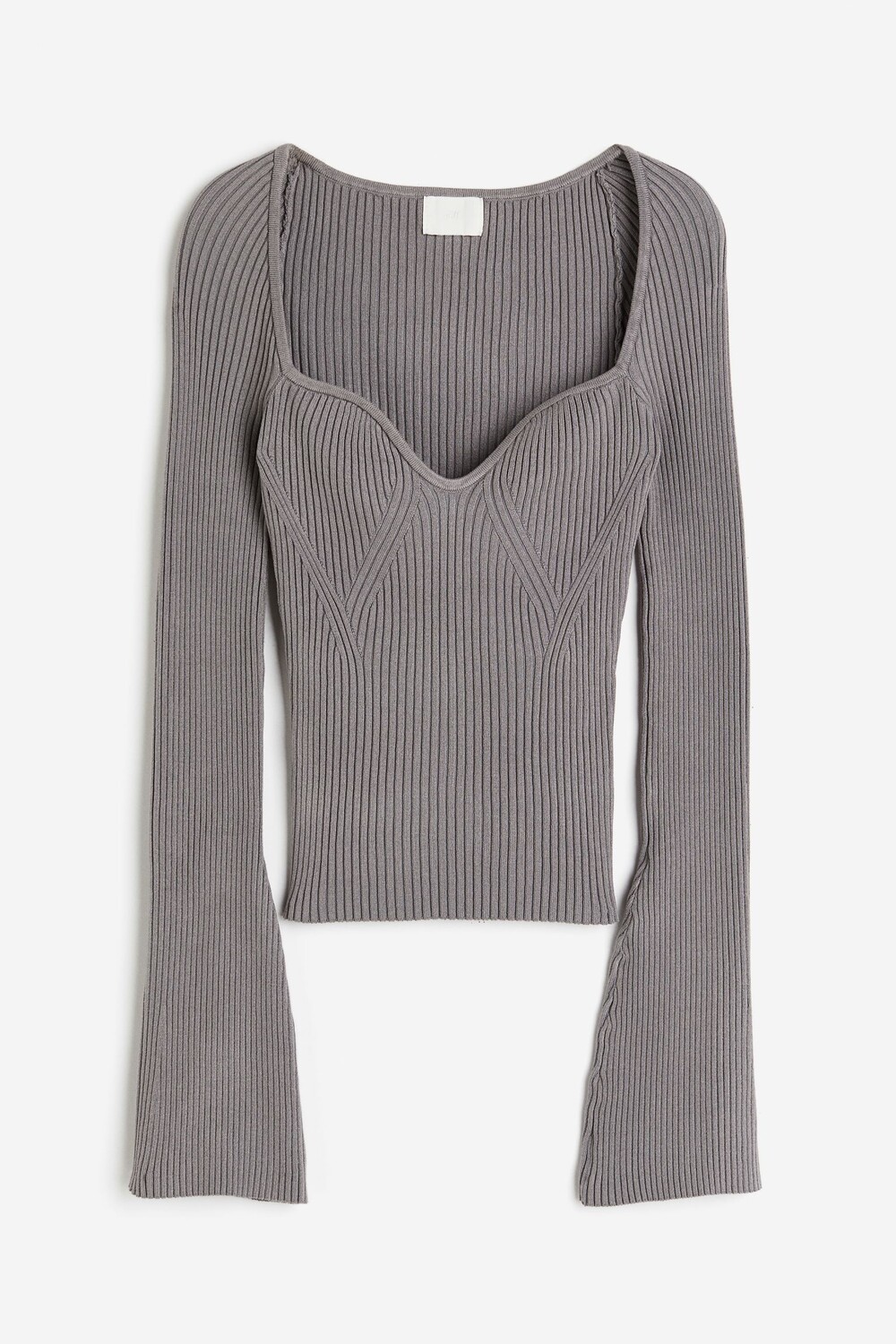 

Джемпер H&M Rib-knit, серый
